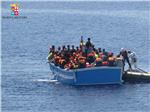 AT SEA ITALY MIGRANTS