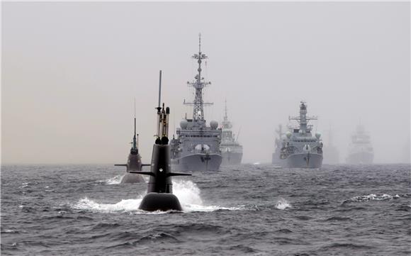 AT SEA NORWAY DEFENCE NATO DRILL