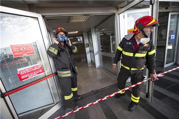 ITALY ROME AIRPORT FIRE