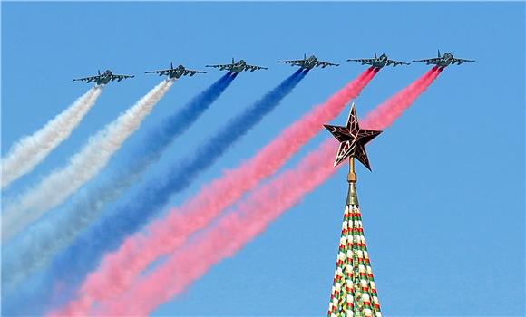 RUSSIA VICTORY DAY REHEARSAL