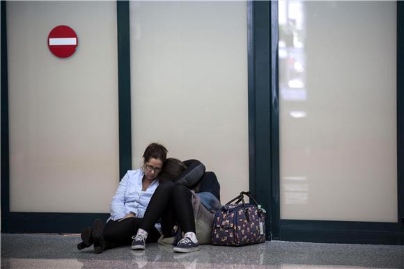 ITALY AIRPORT FIUMICINO FIRE