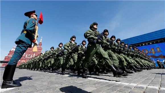 RUSSIA VICTORY DAY PARADE REHEARSAL