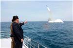 NORTH KOREA UNDERWATER MISSILE LAUNCH