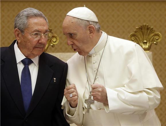 VATICAN CUBA POPE FRANCIS MEETS RAUL CASTRO