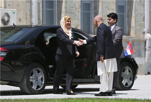 Croatian president arrives in Afghanistan for official visit