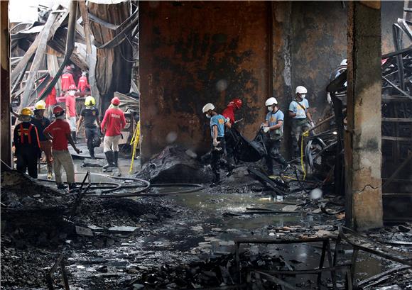 PHILIPPINES FIRE AFTERMATH