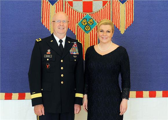 President receives US major general