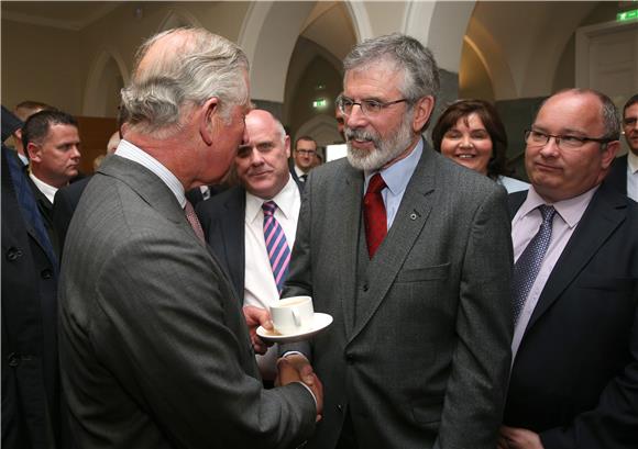 IRELAND PRINCE CHARLES GERRY ADAMS