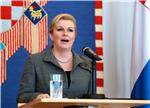 Konferencija za medije predsjednice Grabar-Kitarović