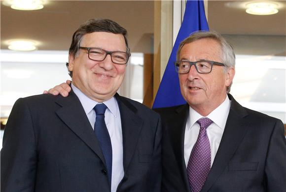 BELGIUM EU COMMISSION BARROSO JUNCKER MEETING