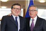 BELGIUM EU COMMISSION BARROSO JUNCKER MEETING