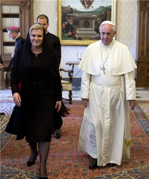 VATICAN POPE FRANCIS PRIVATE AUDIENCE CROATIA