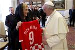 VATICAN POPE FRANCIS PRIVATE AUDIENCE CROATIA