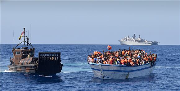 AT SEA MIGRANTS RESCUED NORTH OF LYBIA