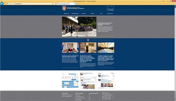 Nova web stranica Ureda predsjednice 