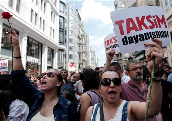 TURKEY PROTEST ANNIVERSARY