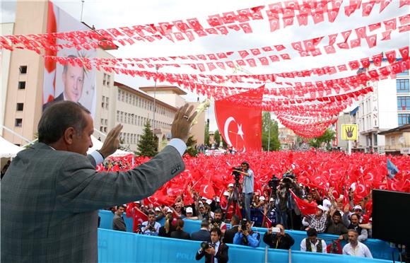 TURKEY ELECTIONS ERDOGAN RALLY