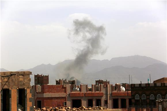 YEMEN HOUTHIS SAUDI AIR STRIKES