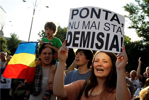 ROMANIA PROTEST