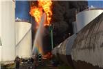 UKRAINE FUEL DEPOT BLAZE