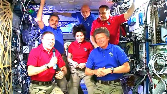 SPACE ISS CREW HANDOVER