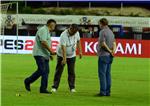 HNS apologises after swastika appears on pitch during match with Italy