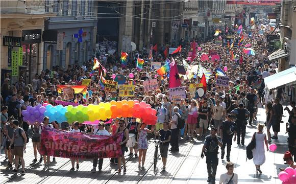 Pride parade held in Zagreb