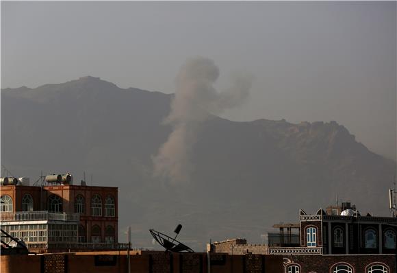 YEMEN HOUTHIS SAUDI AIR STRIKES