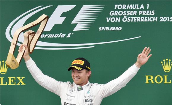 Rosberg slavio na VN Austrije