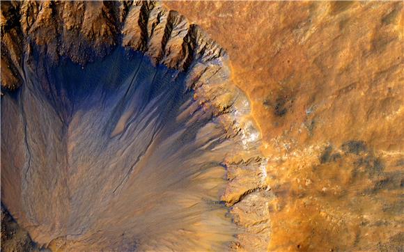 SPACE MARS IMPACT CRATER