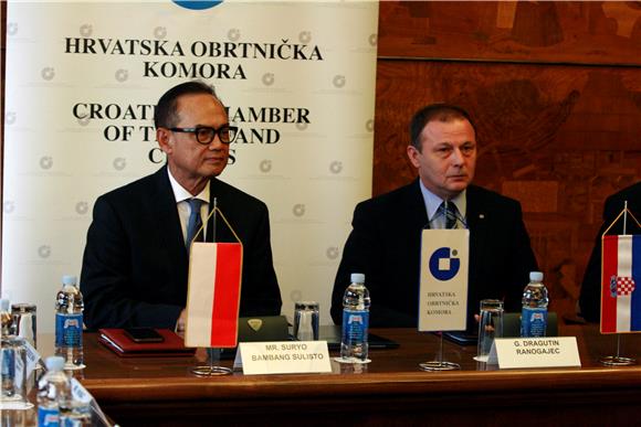 Potpisan memorandum Indonezije i Hrvatske o suradnji obrtničkih komora