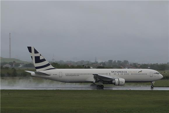 Prvi zrakoplov Sky Greece Airlinesa na izravnoj vezi Toronto-Zagreb