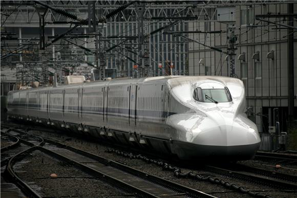 FILE JAPAN BULLET TRAIN FIRE