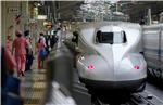 FILE JAPAN BULLET TRAIN FIRE