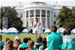 USA FIRST LADY WHITE HOUSE CAMPING