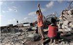 MIDEAST ISRAEL PALESTINIAN DESTRUCTIONS IN KHOZA-A NEIGHBOURHOOD