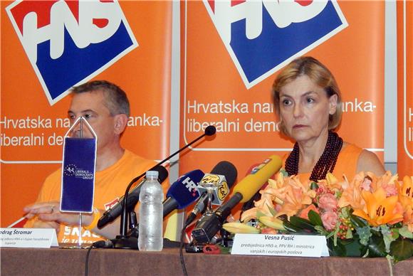 Tuhelj: Konferencija za medije Hrvatske narodne stranke (HNS)