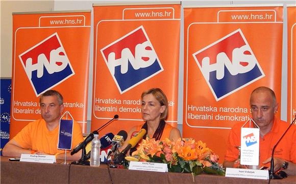 Tuhelj: Konferencija za medije Hrvatske narodne stranke (HNS)