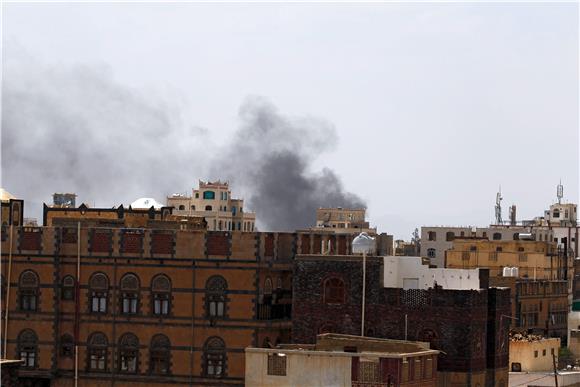 YEMEN HOUTHIS SAUDI AIR STRIKES