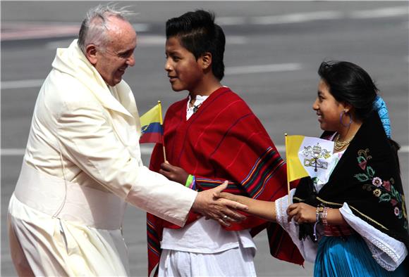 ECUADOR POPE FRANCIS