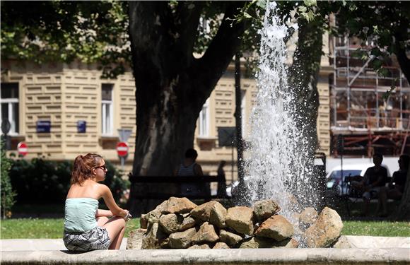 U Zagrebu drugi dan preko 35 stupnjeva celzijusa