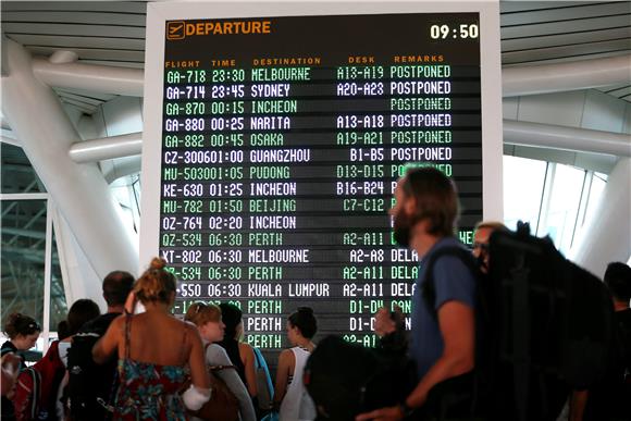 INDONESIA BALI AIRPORT CLOSED