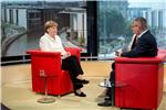 GERMANY MERKEL TELEVISION INTERVIEW