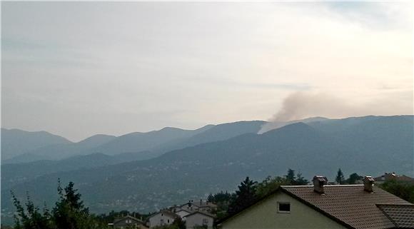 Požar bjelogorice na Učki