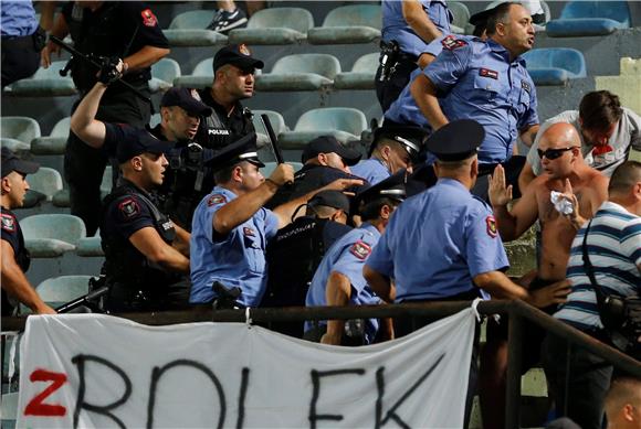 ALBANIA SOCCER UEFA EUROPA LEAGUE QUALIFICATION