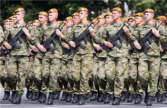 Održano završno uvježbavanje postroja za mimohod povodom Dana pobjede i Domovinske zahvalnosti