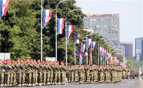 Održano završno uvježbavanje postroja za mimohod povodom Dana pobjede i Domovinske zahvalnosti