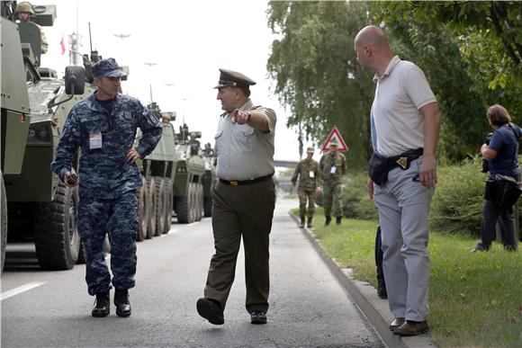 Održano završno uvježbavanje postroja za mimohod povodom Dana pobjede i Domovinske zahvalnosti