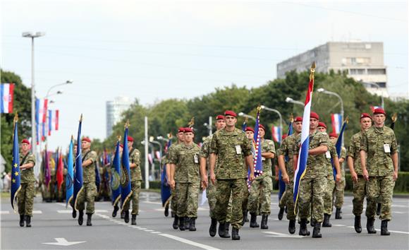 Održano završno uvježbavanje postroja za mimohod povodom Dana pobjede i Domovinske zahvalnosti