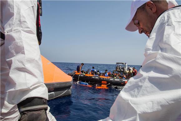 AT SEA LIBYA MIGRATION